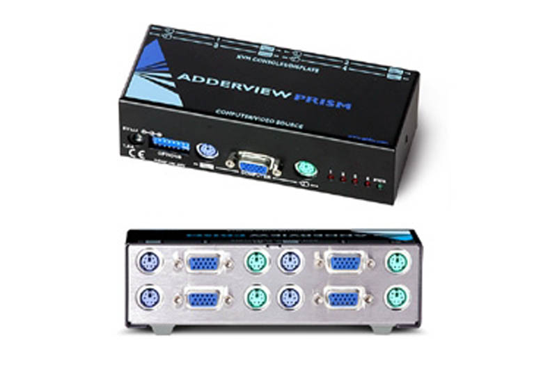 ADDERView Prism 4 way Reverse KVM Switch / Distribution Amplifier