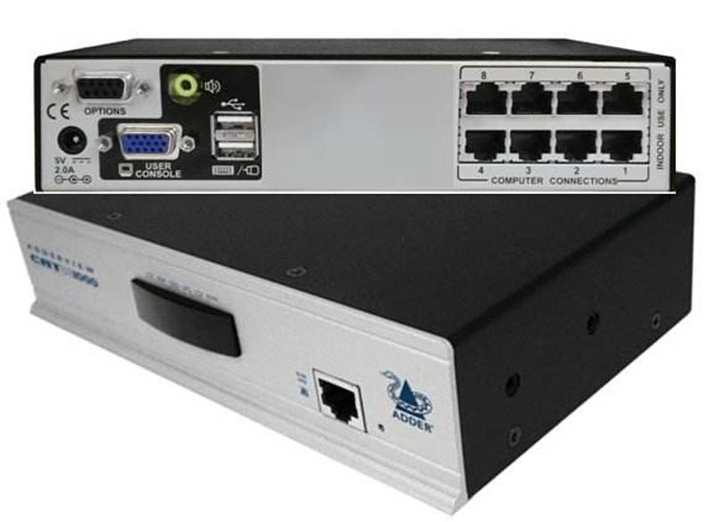 Adder AVX 8 Port Catx KVM Switch,  Single User