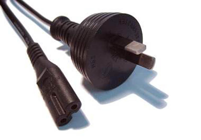 Power Cable 3-pin Plug to IEC C7 Socket 2M