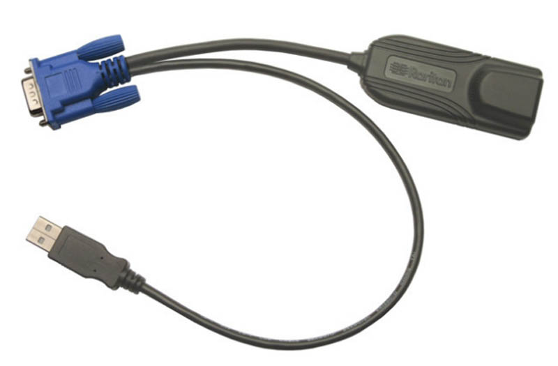 Raritan KX CIM for VGA & USB compatible with the following KVM Switches: KX II, KX III, KSX II