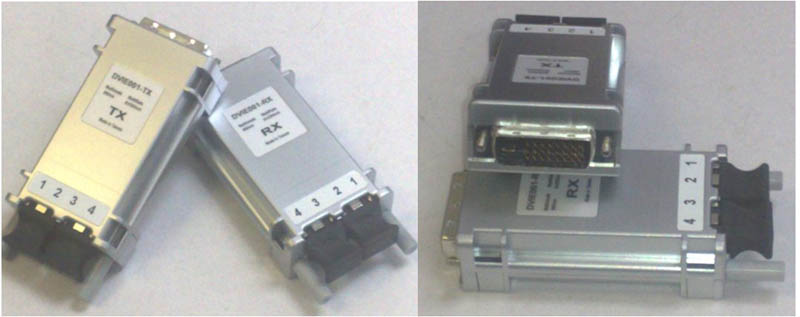 Fiber Multi Mode DVI Extender Max Dist 500m @ 1024x768, Max Resolution 1920x1200  EOL  (limited Stock)