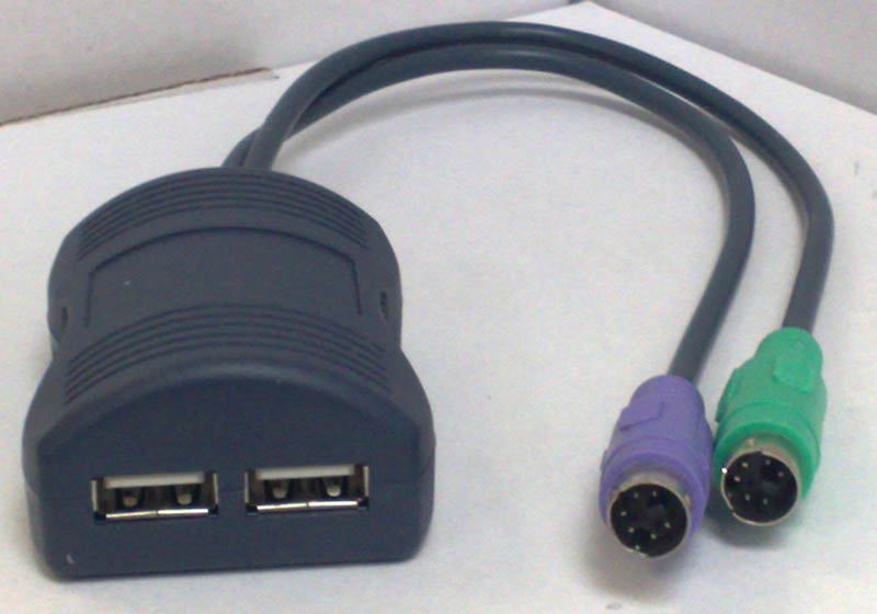 Adder USB-PS2 Converter cable - adapts USB KB/MS - PS/2-style inputs for use with older PC 
