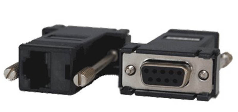 OpenGear Adapter DB9F to RJ45 crossover serial - DTE -For X2 Pinout.  Connects X2 RJ45 to DB9M
