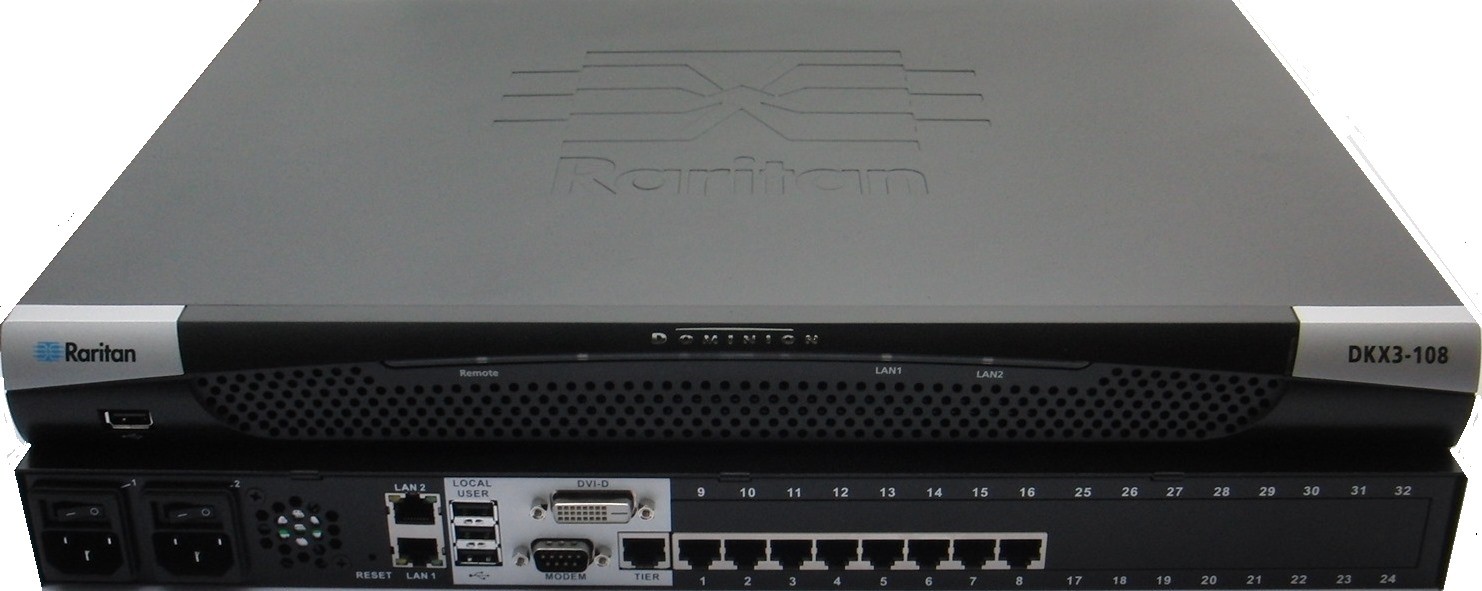 Raritan 8-Port 1-User Dominion KX III KVM-Over-Ip Switch
