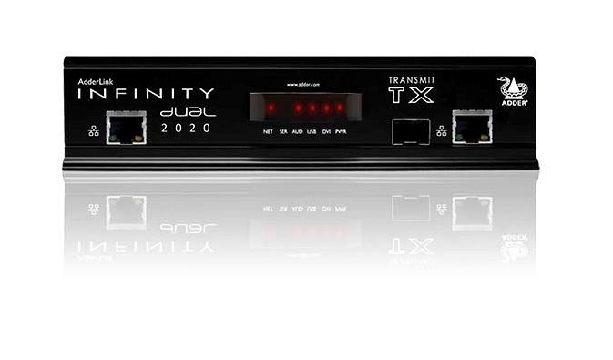 Adderlink INFINITY Dual 2020T,  DVI/USB KVM Extender - 2 x Single link DVI Dual Head Single Link Transmitter