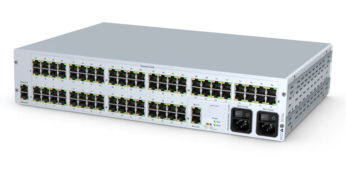 GDSys ControlCenter-Compact-80C - Compact matrix switch with 80 dynamic ports over CatX. 2RU