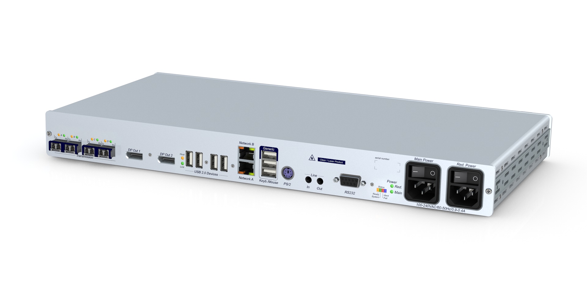 GDSys DP1.2XG Singlemode Fibre Extender USB2 2Ch CON Module, DP1.2-VisionXG-Fiber(S)-MC2-ARU2-Console Receiver