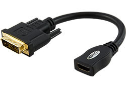 HDMI Female to DVI-D Male Single link Adapter 20cm