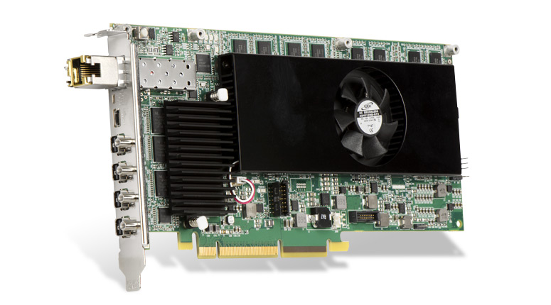 Matrox IP KVM Extender Transmitter PCIe Card Extio N3408, delivers 4Kp60 4:4:4 UHD performance or quad-display