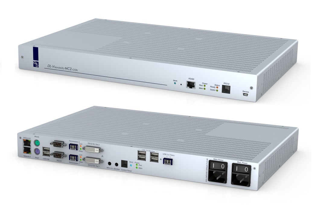 Guntermann and Drunck DL-Vision(M)-MC2-AR-CON User Console  -  2 x DVI-DL PS/2-USB Audio RS232 DT/RM