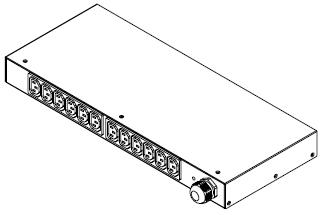 Raritan Monitored and Switched rack power distribution unit, 230V 32A, 7.4kVA, 12@C13 1U [horizontal] Outlets