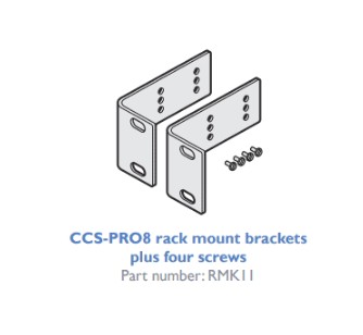 Adder Rackmount Kit ears suitable for the Adder DDX, CCSPRO8, RED-PSU 