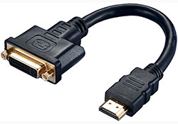 Adaptor cable - HDMI Male to DVI-D Female Single link Adapter 20cm