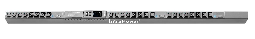 AH Switched Socket & Strip Level Monitored 3Phase 400V 32A PDU 12@C13 12@C19 ZeroU, EN60309 plug