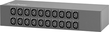 AH Horizontal Basic PDU 2U 20@C13, 16A, 3M lead, Commando 60309 Plug