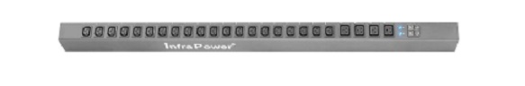 AH - Vertical Basic PDU 20@C13 4@C19 Sockets, 3M lead, 16A, Bottom Fed, Commando Plug