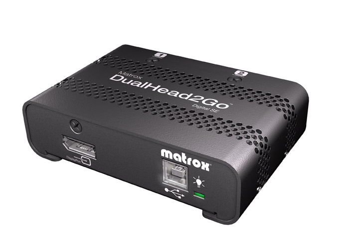 Matrox DualHead2Go Digital SE External Multi-Display Adapter  DP-2xDVI
