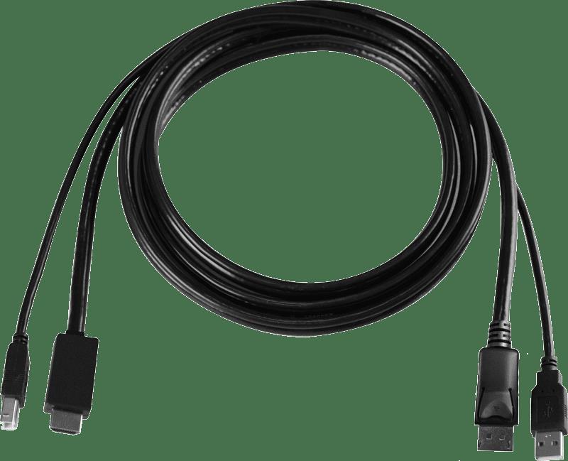 Cyberview DisplayPort/USB KVM 4K 60hz Cable 6ft 