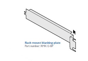 Adder Rack mount Blanking plate for the RMK12  