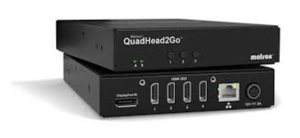Matrox QuadHead2Go - 4K HDMI Edition Video Wall Appliance 1 x HDMI input, 4 x HDMI outputs