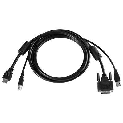 Combo KVM 2K cable, 6 ft. HDMI - DVI /USB for for 2K KVM Switch