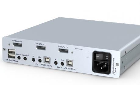 GDSys Display Port KVM Switch DP1.2-MUX native 4K UltraHD resolutions over DisplayPort™ 1.2