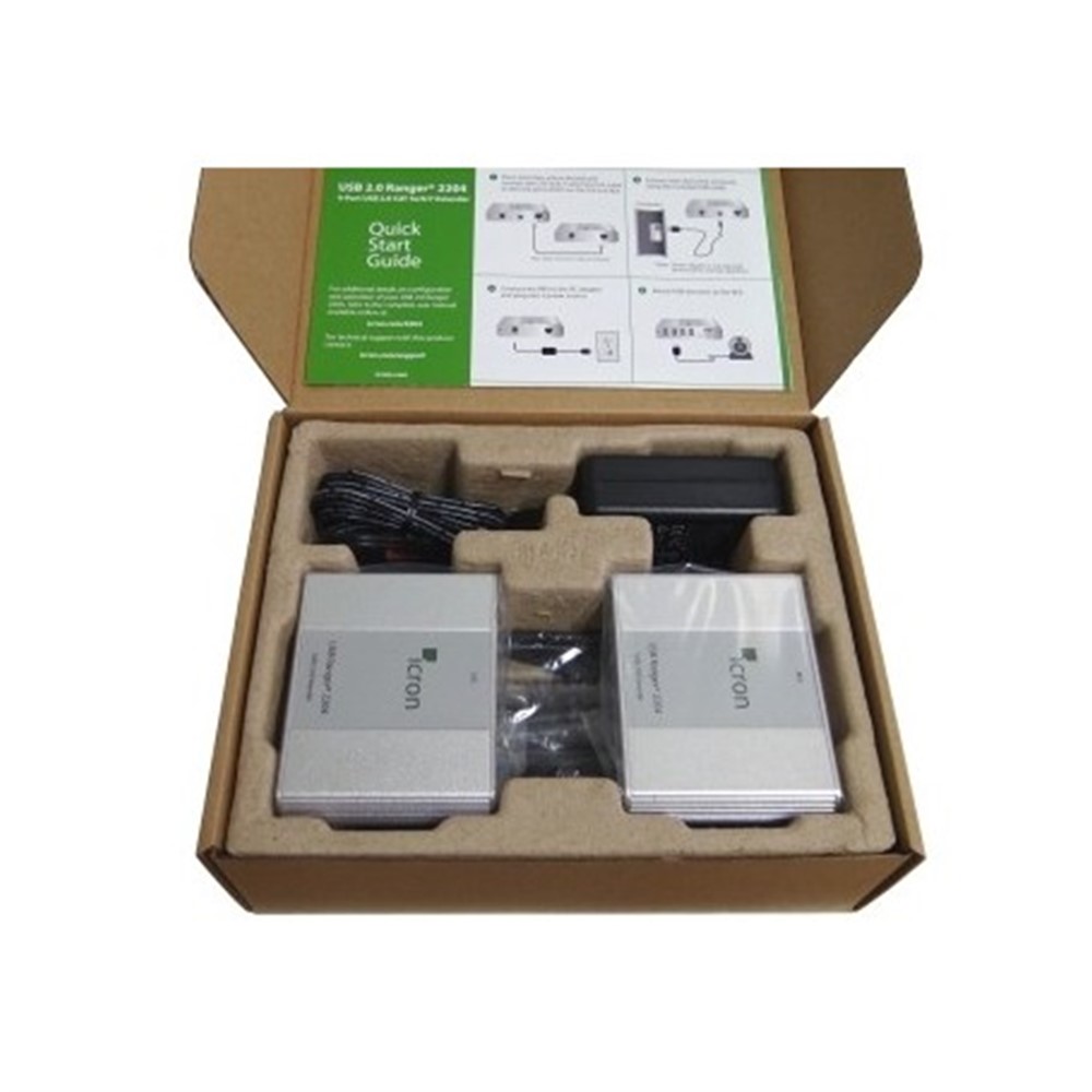 Icron USB 2.0 Ranger 4-Port 100m Cat5 Extender; 00-00350  2304 