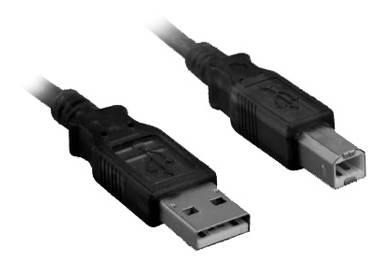 USB2 Type A Male to Type B Male Cable, 3m