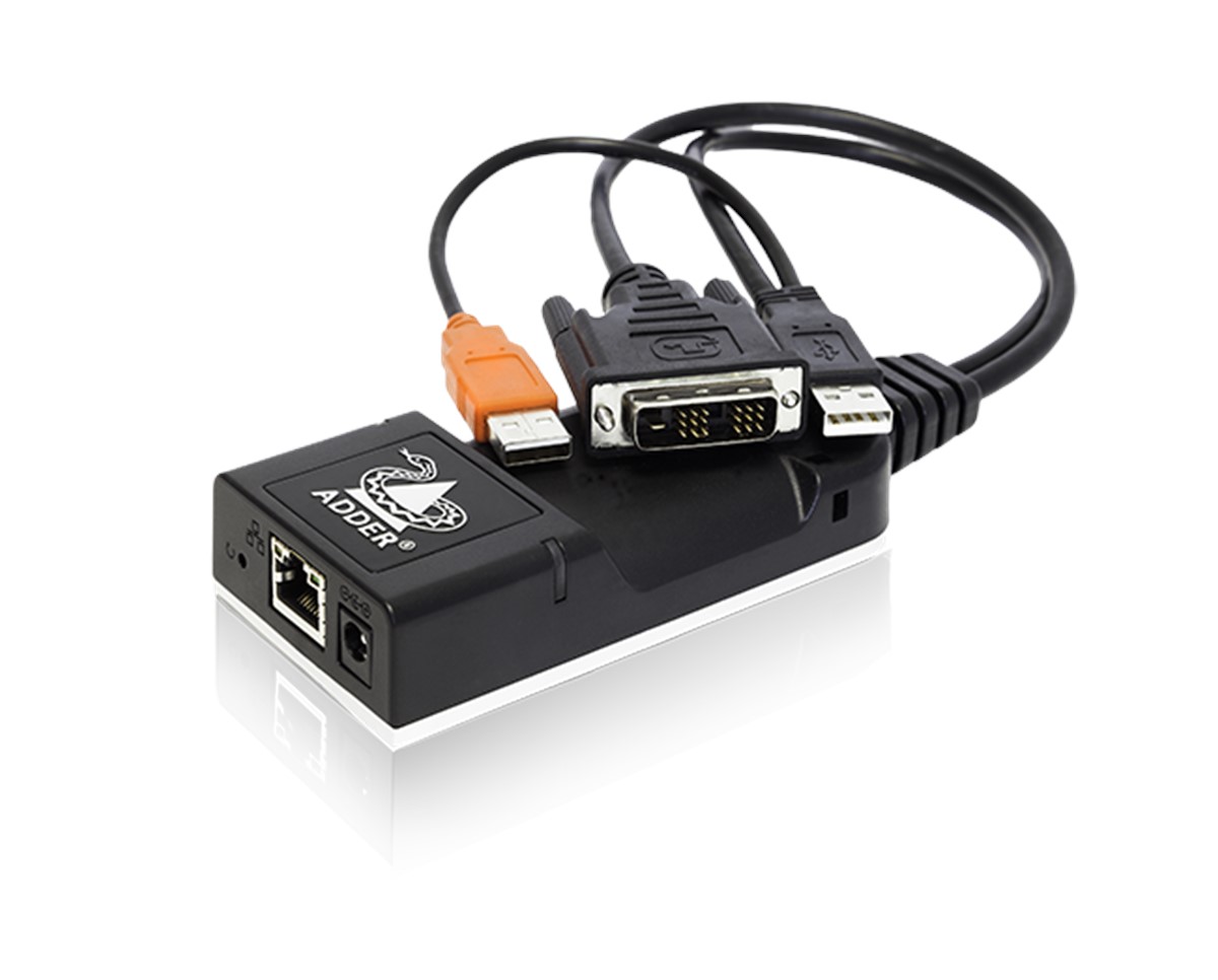 ADDERLink INFINITY Transmitter - DVI Video/USB,  Zero U, IP KVM dongle for extension or matrix over a single cable.