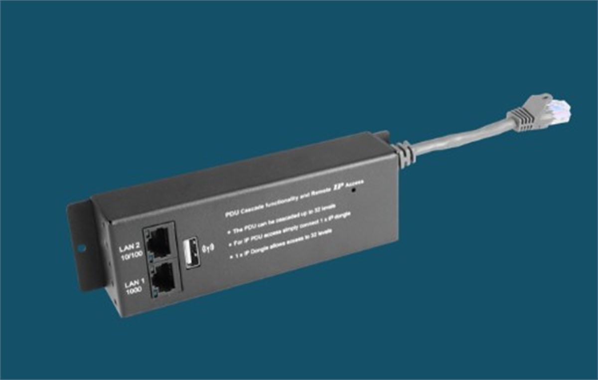 InfraPower Dual LAN IP Dongle for Horizontal W Series PDUs - (for 1U iPDU)