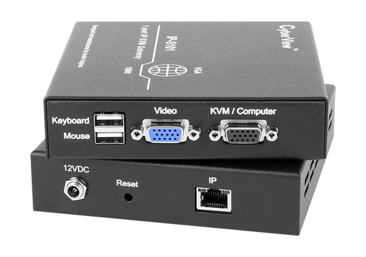 Cyberview Single port IP 1080 VGA KVM Extender  