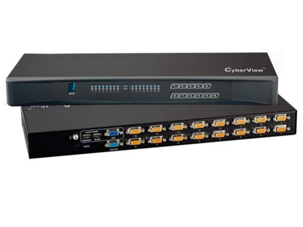 Cyberview 16-port VGA/USB KVM Switch