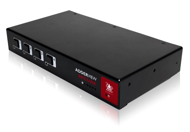 Adder Secure KVM Switch with USB, VGA 4 Port TEMPEST APPROVED AUS power cable