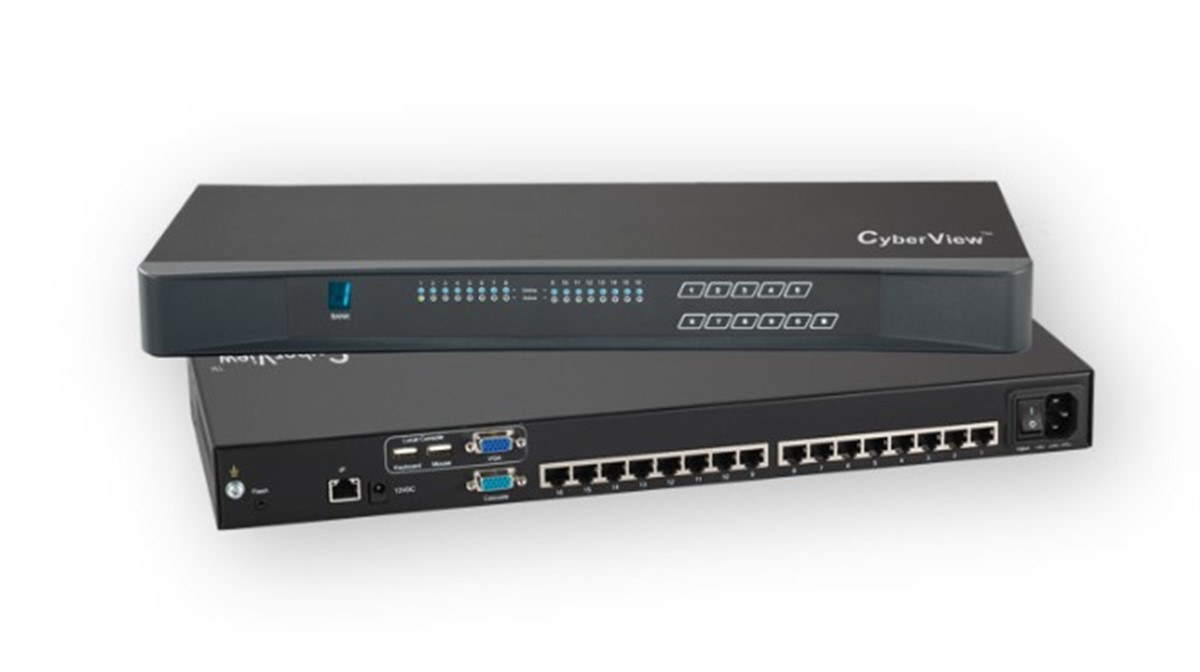 Cyberview 16-Port Cat6 KVM Switch ( local console + IP console x 1 )