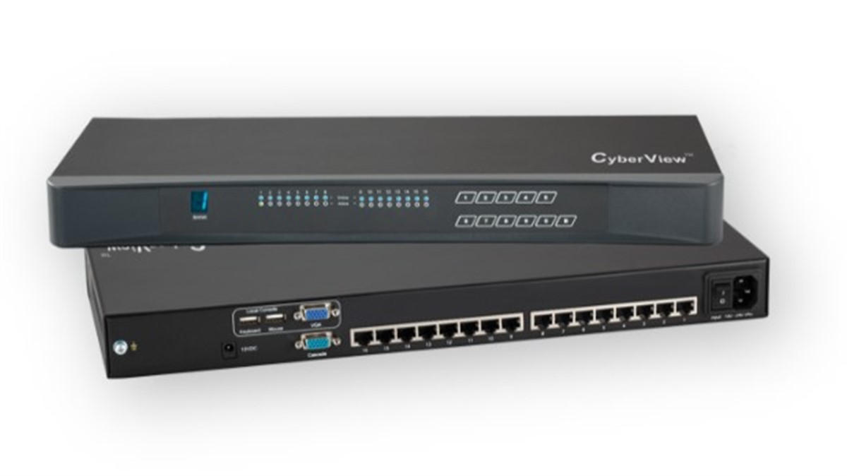 Cyberview 16-port Cat6 KVM Switch  ( local console )
