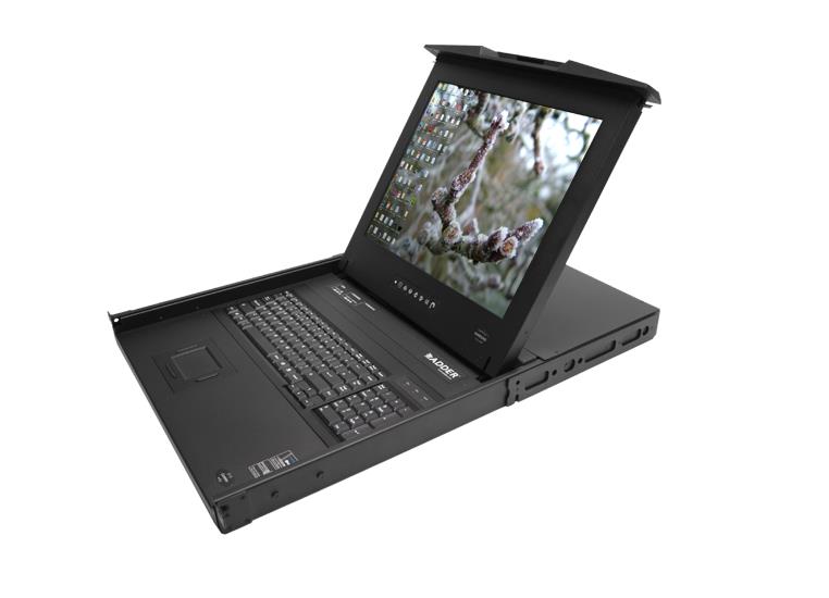 ADDERView RackDrawer 17" Screen, Integrated 16 port CatX1000 KVM Switch USA Keyboard, AUS Power, RD1716