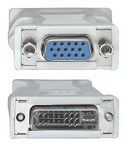 Adder DVI-I (M) to VGA (F) analogue video adaptor - Convert DVI Computer to VGA for CATX-USB Interface Module