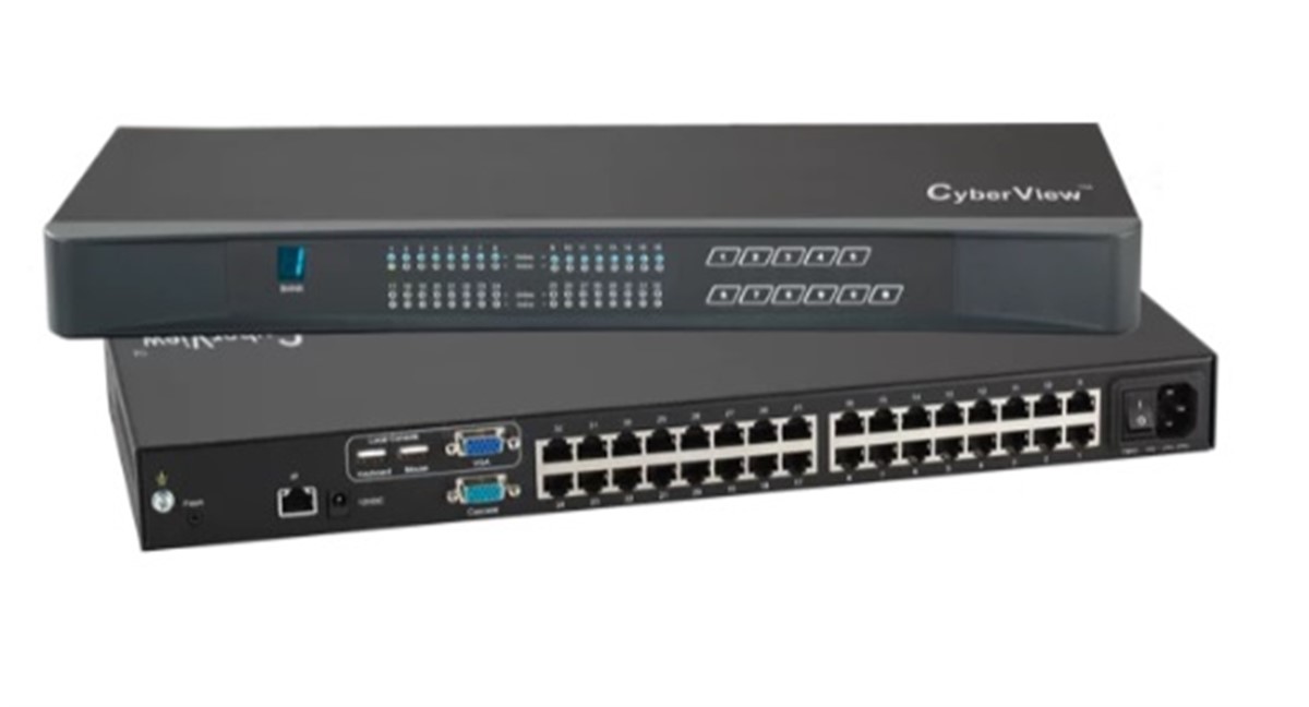 CyberView 32 port Combo Cat6 KVM Switch up to 1080p & 1920 x 1200.  1 Local User