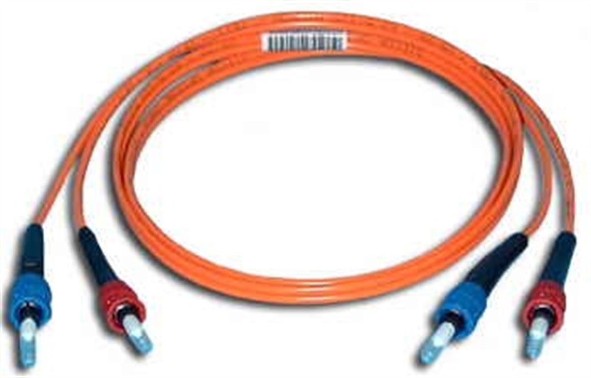Fibre Optic Cable ST-ST 1Mt OM3 Multimode:   Orange  (62.5/125 µm)