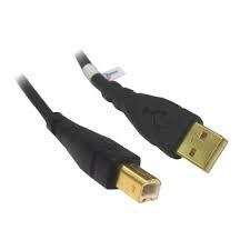 USB2 Type A to Type B Male Cable, 5mt