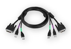 Cyberview DVI-D + USB Console Cable 6ft 