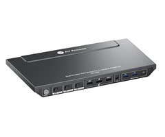 KVM Switch Docking Station for 2 Desktops & 1 Laptop, Dual 4K HDMI Monitors, EDID, 10-in-1 USB-C Dock, 1G Internet, (Laptop & 2 Desktop)
